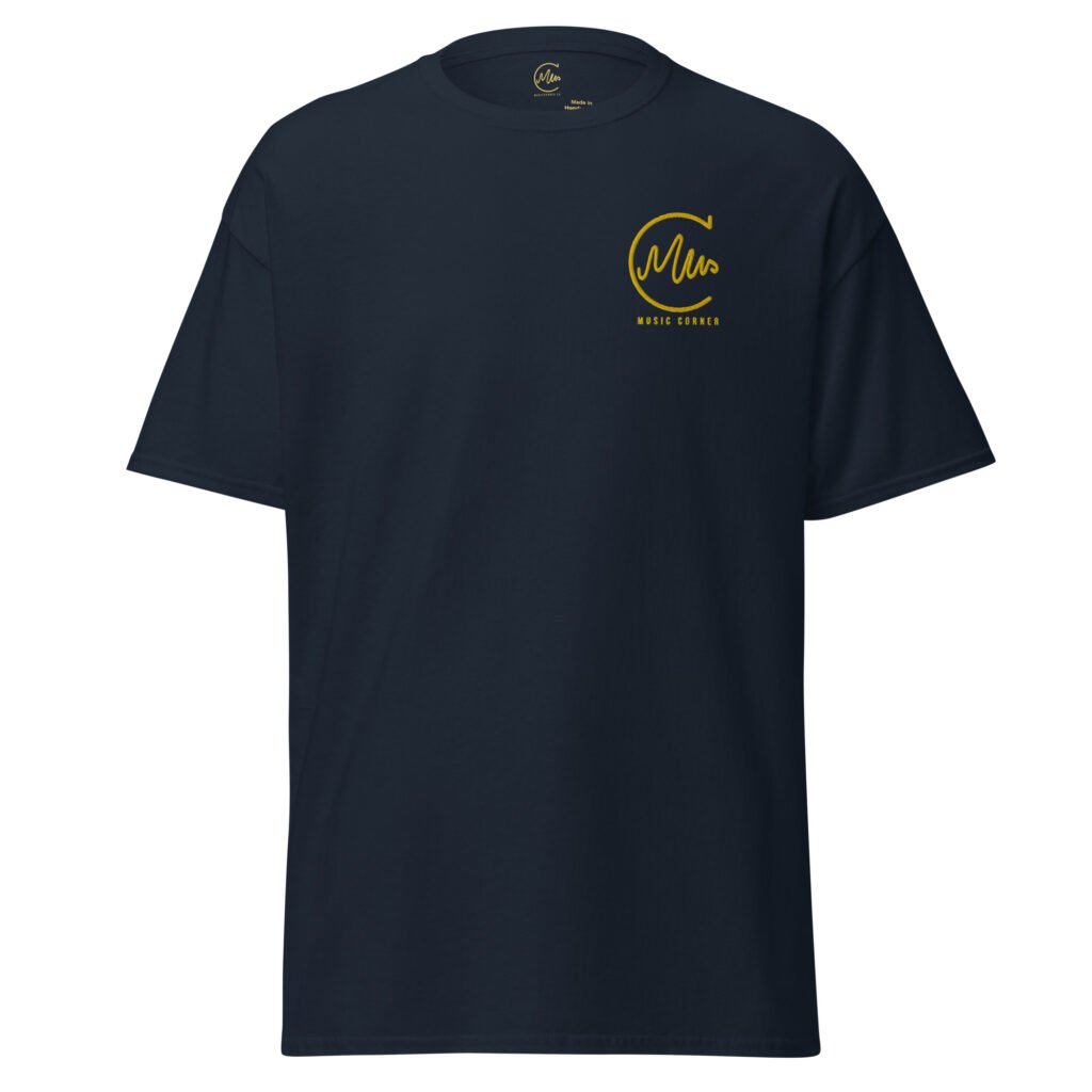 Camiseta de manga corta ‘Music Corner’ bordado en hilo dorado