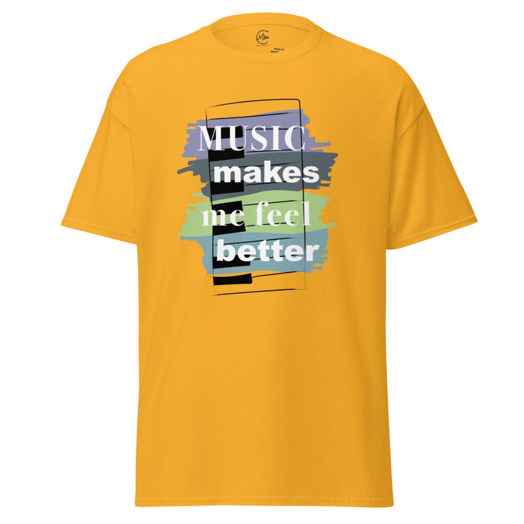 Camiseta de manga corta ‘Feel better with music’