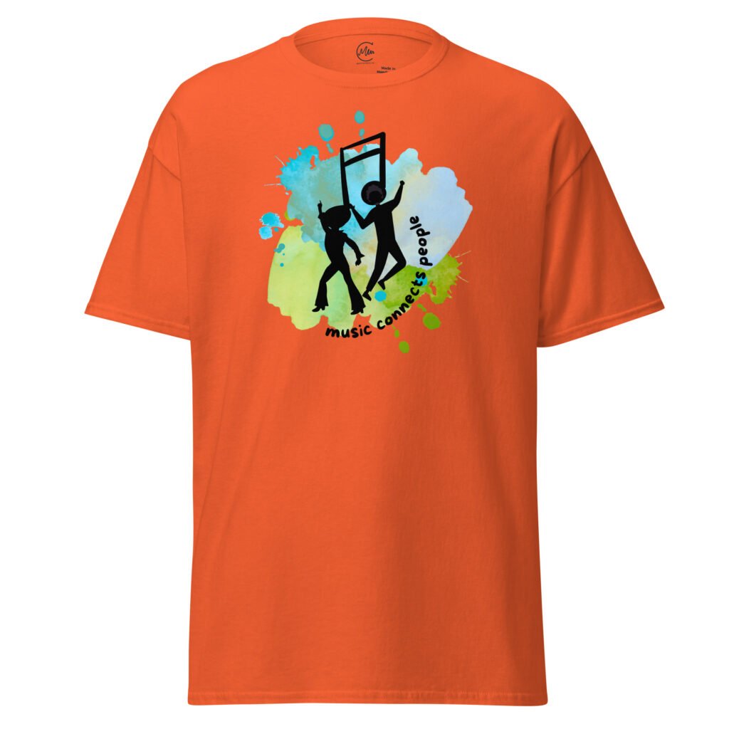 Camiseta de manga corta ‘Music Connects People’ – Frío