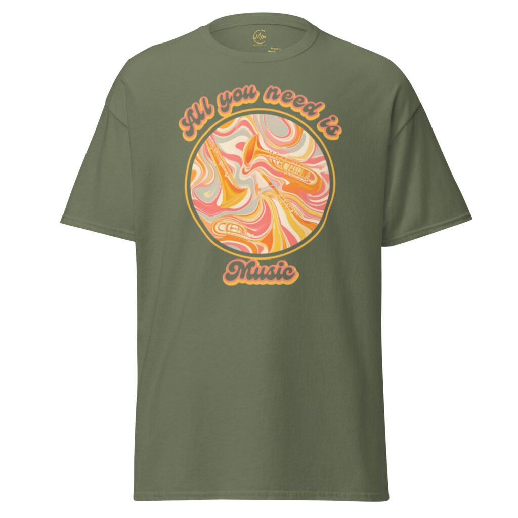Camiseta de manga corta ‘All you need is Music’