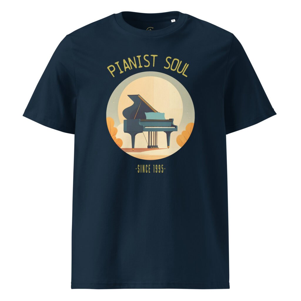 Camiseta de manga corta ‘Pianist soul since 1995’